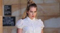 Megan Skye Blancada in a white shirt.