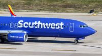 Southwest Boeing 737-800 airplane on the tarmac.