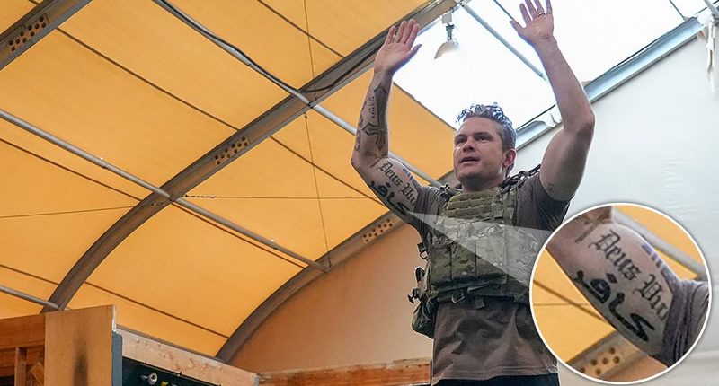 Pete Hegseth unwittingly reveals controversial new tattoo