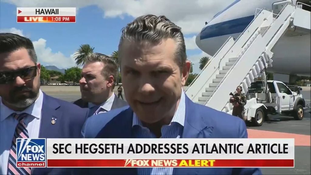 Pete Hegseth's reaction to top secret war plans revealed in group text