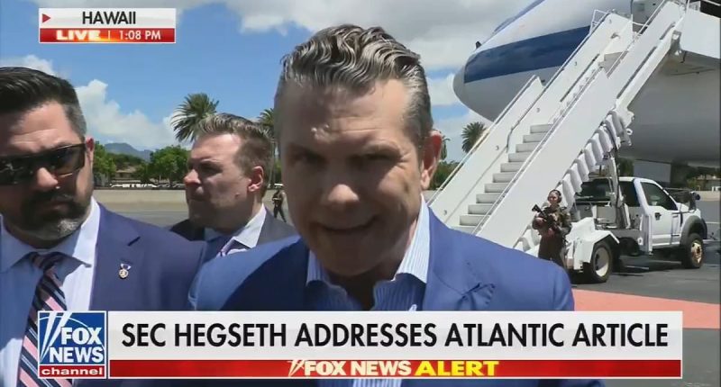 Pete Hegseth's reaction to top secret war plans revealed in group text