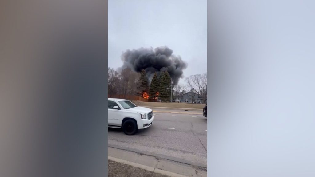 Plane crash near Minneapolis sends home up in flames