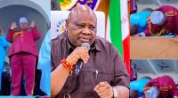 Reactions as Osun State governor Ademola Adeleke is spotted praying inside mosque -