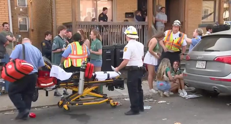 Roof collapses at St. Patrick's Day party near University of Pittsburgh, dozens injured