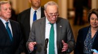 Schumer brushes off leadership questions: ‘My caucus and I are in sync’