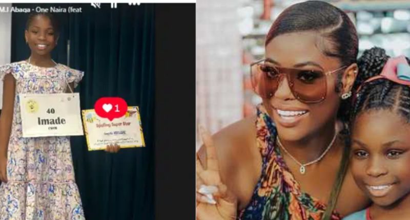“Spelling Superstar”- School Hails Davido's Imade as she wins spelling bee competition -