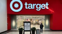 Person entering a Target store.