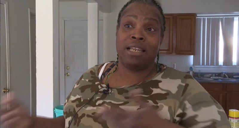 A Flint, Michigan resident discusses her eviction from Redstone Townhomes.