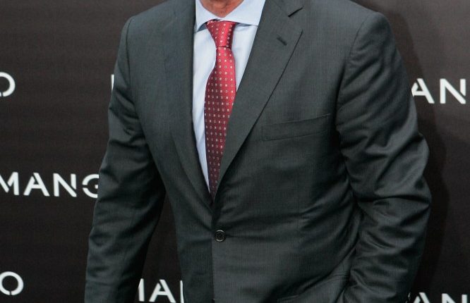 Isak Andic at a Mango fashion collection launch.