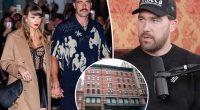 Travis Kelce records podcast in Taylor Swift's NYC neighborhood