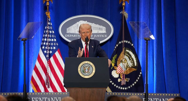 Trump declares NO MORE weaponization during victory lap speech at DOJ