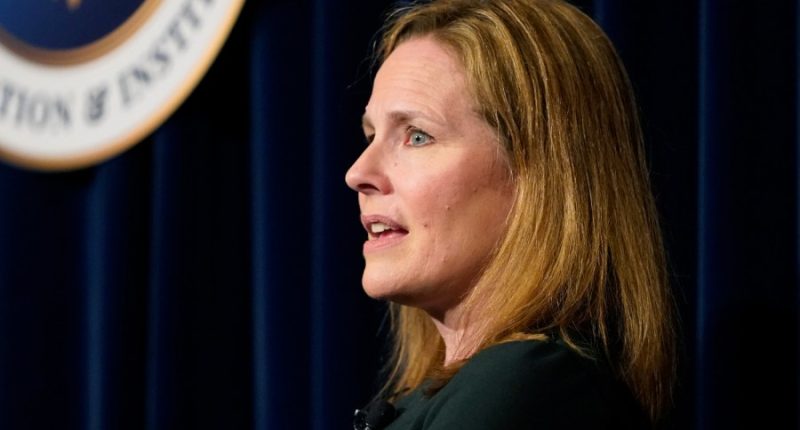 Trump defends Amy Coney Barrett: ‘She’s a very good woman’