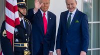 President Donald Trump and Irish Prime Minister Micheal Martin at the White House.