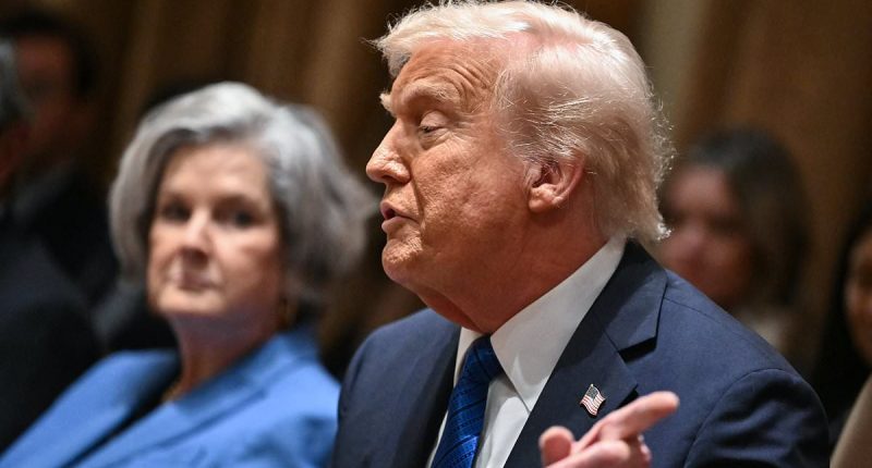 Trump's brutal swipe at CNN's Kaitlan Collins over group chat question