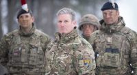 Keir Starmer with British soldiers in Estonia.