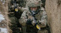 British soldiers during NATO exercise Steadfast Dart.