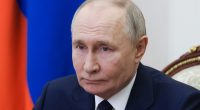 Vladimir Putin at a Security Council meeting.