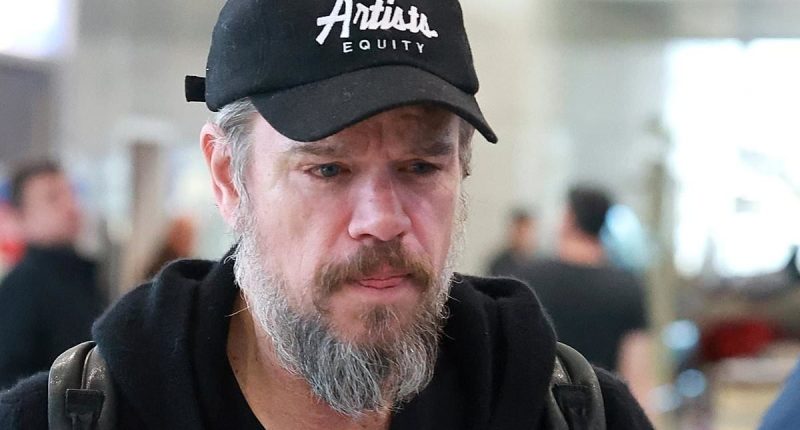 Unrecognisable Matt Damon arrives in Greece to film The Odyssey