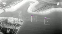 Thermal imagery of four destroyed Russian helicopters in Belgorod.