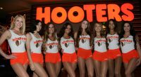 Hooters Girls at the Palms Casino Resort in Las Vegas.