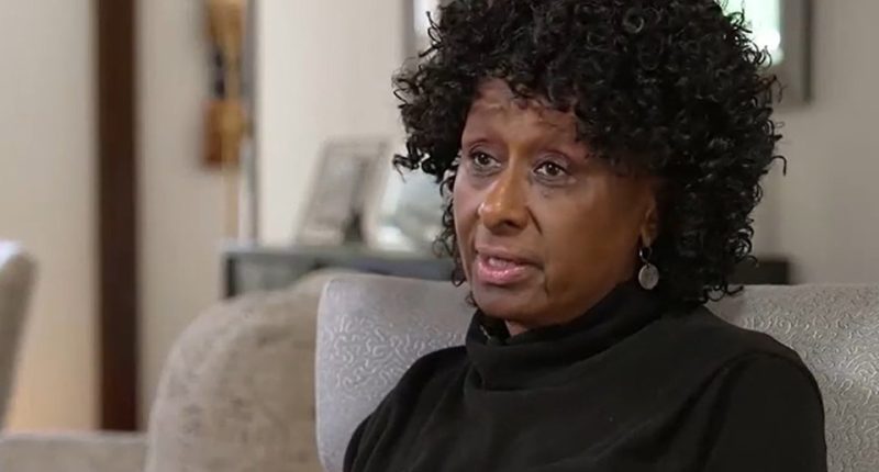 Sheila Gibson, Sandy Springs homeowner, being interviewed.