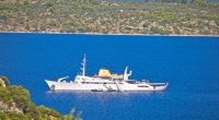 Christina O yacht in Kornati National Park.
