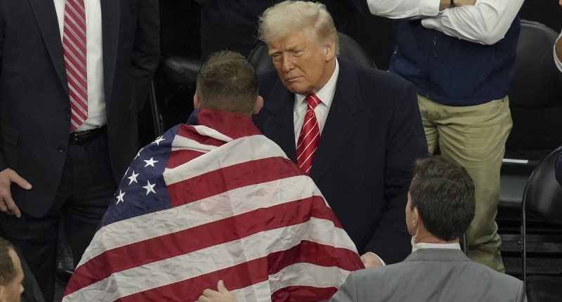 Wrestler makes profound gesture at Donald Trump after major upset
