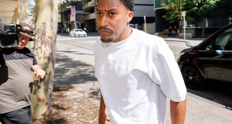 Yung Filly arriving at Perth Magistrates Court.