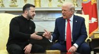 President Trump and Ukrainian President Zelenskyy meeting.