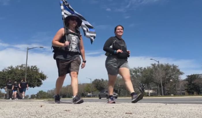 ‘He was my world:’ Community rallies in 26-hour ruck for fallen first responders