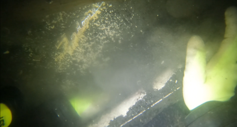 The underwater remains of a car believed to belong to the Martin family, who disappeared in 1958. (Archer Mayo)