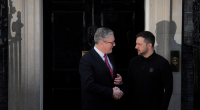 Zelenskyy and Keir Starmer meet at No. 10 Downing Street