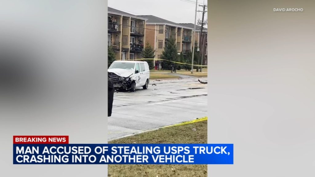 1 charged after Bedford Park police squad car, USPS truck, stolen, leading to Bridgeview crash