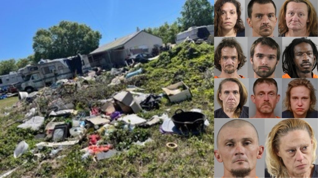 11 arrested, accused of ransacking veteran's home in Polk County