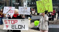 Anti-DOGE protests at Tesla stores target Elon Musk's bottom line