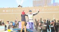 Aric Almirola secures last-second victory in Saturday's Xfinity Series race in Phoenix