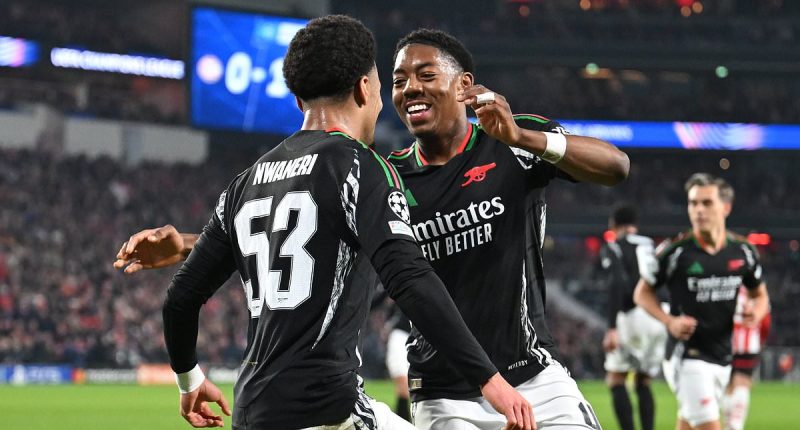 Arsenal wonderkids Ethan Nwaneri and Myles Lewis-Skelly set for England promotion, Real Madrid and Bayern Munich battle Chelsea and Tottenham for £50m centre back and Man City make swoop for future star