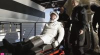 Astronauts back on Earth