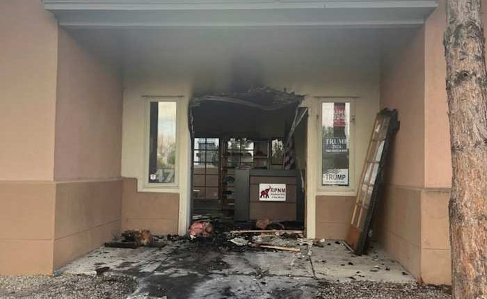 Authorities investigate damaging fire at New Mexico's GOP headquarters
