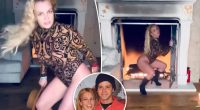 Britney Spears dances dangerously close to open fire, shakes her behind to ex Justin Timberlake’s music