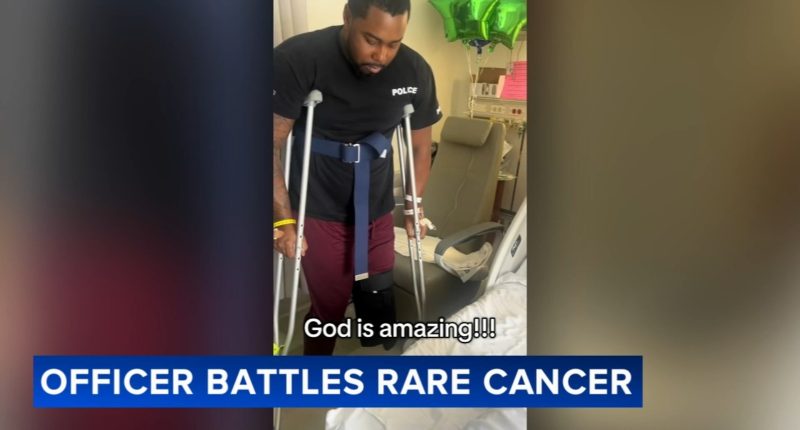Calumet Park Police Officer Breon Glass, 29, shares battle with rare cancer, synovial sarcoma, on social media