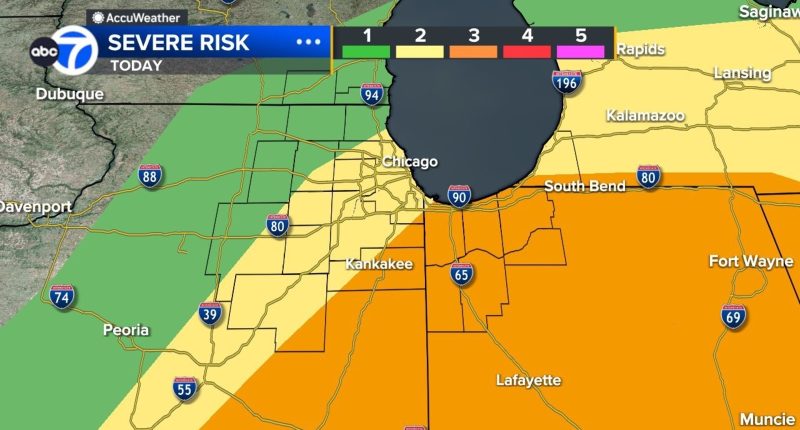 Chicago weather forecast: Strong storms could bring damaging hail, high winds and isolated tornadoes Sunday afternoon