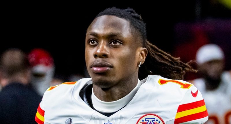 Chiefs receiver Xavier Worthy arrested in Texas on domestic violence charge