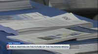 City, state leaders hold public meeting to discuss Talmage Bridge