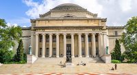 Columbia University's interim president steps down