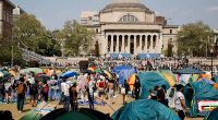 Columbia University's interim president steps down and returns to former post