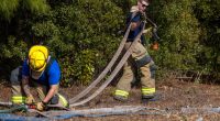 Crews battle wildfires in North and South Carolina amid dry conditions and gusty winds