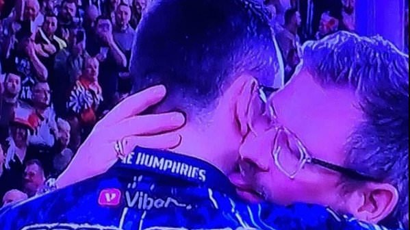 Darts star calls for investigation after Luke Humphries' opponent appeared to LICK him in 'disgusting' pre-match moment