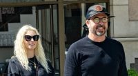 Dave Grohl and wife Jordyn Blum on rare outing in LA after love child