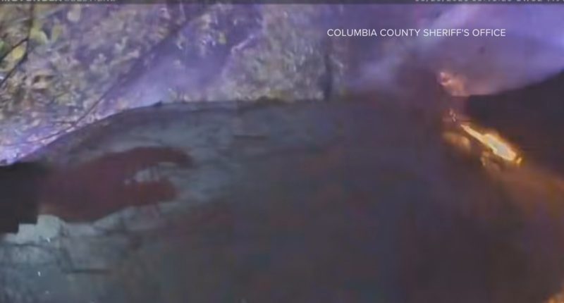 Deputies rescue crash victims from car fire in Columbia County